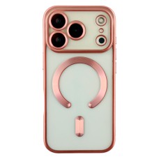 Чохол Apple iPhone 17 Pro Max, Metallic Full Camera Matte, MagSafe, Рожевий