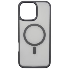Чехол Apple iPhone 16 Pro Max, BeCover Metal Buttons Case, MagSafe, Черный