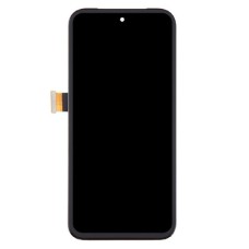 Дисплей Google Pixel 8a, (High quality), з сенсором, з рамкою, Чорний