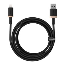 USB кабель Baseus P10377801U01-02 Dura Apple iPhone SE 2022, iPhone 14 Pro Max, iPhone 14 Plus, iPhone 14 Pro, iPhone 14, iPhone 13 Pro, iPhone 13 Mini, iPhone 13, iPhone 13 Pro Max, iPhone 12 Mini, iPhone 12 Pro Max, Lightning, 2.0 м., Черный