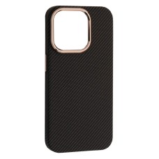Чохол Apple iPhone 13, Carbon Style, MagSafe, Чорний