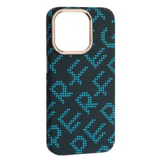 Чохол Apple iPhone 13, Carbon Style, Blue Perfect, MagSafe, Синій