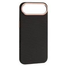 Чохол Apple iPhone 17 Air, Carbon Style, MagSafe, Чорний