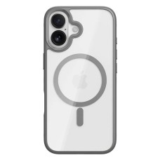 Чехол Apple iPhone 17, Rock Guard Transparent, MagSafe, Серый