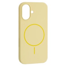 Чохол Apple iPhone 16, Air Beats, Custard, MagSafe, Жовтий