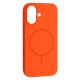 Чохол Apple iPhone 16, Air Beats, MagSafe, Помаранчевий