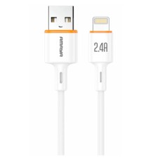 USB кабель Amaya L66 Apple iPhone SE 2022, iPhone 14 Pro Max, iPhone 14 Plus, iPhone 14 Pro, iPhone 14, iPhone 13 Pro, iPhone 13 Mini, iPhone 13, iPhone 13 Pro Max, iPhone 12 Mini, iPhone 12 Pro Max, iPhone 12 Pro, Lightning, 1.0 м., Білий