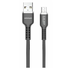 USB кабель Amaya M30, MicroUSB, 1.0 м., Чорний
