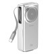 Павербанк (Power Bank) Amaya F132, 10000 mAh, Серебряный