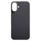 Чехол Apple iPhone 16, Carbon Style, MagSafe, Черный