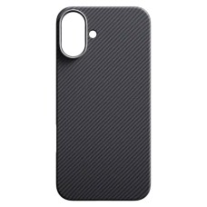 Чохол Apple iPhone 17, Carbon Style, MagSafe, Чорний