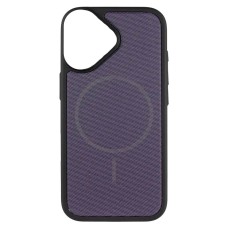Чохол Apple iPhone 17, TechWoven Hybrid, Black-Purple, MagSafe, Чорний