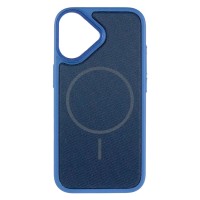 Чохол Apple iPhone 17, TechWoven Hybrid, MagSafe, Синій