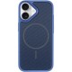 Чохол Apple iPhone 17, TechWoven Hybrid, MagSafe, Синій