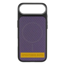 Чохол Apple iPhone 17 Air, TechWoven Hybrid, Black-Purple, MagSafe, Чорний