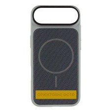 Чохол Apple iPhone 17 Air, TechWoven Hybrid, Grey-Black, MagSafe, Сірий