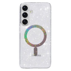 Чохол Samsung Galaxy S26, Galaxy S26 Pro, Epik Eclipse Sparkle, MagSafe, Прозорий