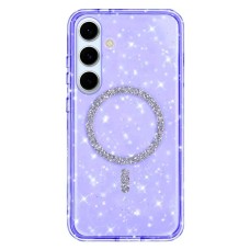 Чохол Samsung Galaxy S26, Galaxy S26 Pro, Epik Eclipse Sparkle, MagSafe, Фіолетовий
