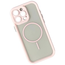 Чохол Apple iPhone 15 Pro Max, Clear Shock Thin, MagSafe, Рожевий