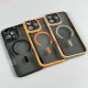 Чохол Apple iPhone 13, Focus Pixels, MagSafe, Помаранчевий