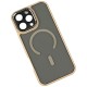 Чехол Apple iPhone 15, Focus Pixels, MagSafe, Бежевый