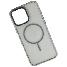 Чехол Apple iPhone 15, Air Beats Matte Camera, MagSafe, Серый