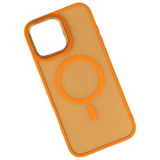 Чохол Apple iPhone 12, iPhone 12 Pro, Matte Corrugated, MagSafe, Помаранчевий