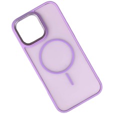Чохол Apple iPhone 15 Pro, Matte Corrugated Camera Thin, MagSafe, Фіолетовий
