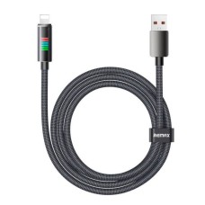 USB кабель Remax CB06 Apple iPhone SE 2022, iPhone 14 Pro Max, iPhone 14 Plus, iPhone 14 Pro, iPhone 14, iPhone 13 Pro, iPhone 13 Mini, iPhone 13, iPhone 13 Pro Max, iPhone 12 Mini, iPhone 12 Pro Max, iPhone 12 Pro, Lightning, 1.2 м., Чорний