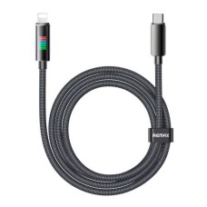 USB кабель Remax CB06 Apple iPhone SE 2022, iPhone 14 Pro Max, iPhone 14 Plus, iPhone 14 Pro, iPhone 14, iPhone 13 Pro, iPhone 13 Mini, iPhone 13, iPhone 13 Pro Max, iPhone 12 Mini, iPhone 12 Pro Max, iPhone 12 Pro, Lightning, 1.2 м., Чорний