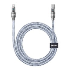 USB кабель Remax CB29 Huiying Apple iPhone SE 2022, iPhone 14 Pro Max, iPhone 14 Plus, iPhone 14 Pro, iPhone 14, iPhone 13 Pro, iPhone 13 Mini, iPhone 13, iPhone 13 Pro Max, iPhone 12 Mini, iPhone 12 Pro Max, Lightning, 1.2 м., Сірий