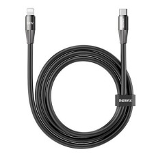 USB кабель Remax CB30 Reno Apple iPhone SE 2022, iPhone 14 Pro Max, iPhone 14 Plus, iPhone 14 Pro, iPhone 14, iPhone 13 Pro, iPhone 13 Mini, iPhone 13, iPhone 13 Pro Max, iPhone 12 Mini, iPhone 12 Pro Max, Lightning, 1.2 м., Чорний