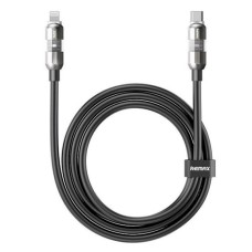 USB кабель Remax CB39 Ginja Apple iPhone SE 2022, iPhone 14 Pro Max, iPhone 14 Plus, iPhone 14 Pro, iPhone 14, iPhone 13 Pro, iPhone 13 Mini, iPhone 13, iPhone 13 Pro Max, iPhone 12 Mini, iPhone 12 Pro Max, Lightning, 1.2 м., Чорний