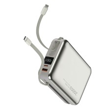 Павербанк (Power Bank) WUW TUGII Y245, 20000 mAh, Серебряный
