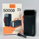 Павербанк (Power Bank) WUW TUGII Y500, 50000 mAh, Черный