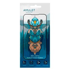Захисне скло OPPO Realme 11 4G, AMULET HD Antistatic, 2.5D, Чорний