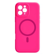 Чохол Apple iPhone 15 Pro Max, Air Beats Wide Strip Full Camera, Hot Pink, MagSafe, Рожевий