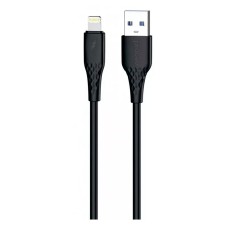 USB кабель Proove GridLine Apple iPhone SE 2022, iPhone 14 Pro Max, iPhone 14 Plus, iPhone 14 Pro, iPhone 14, iPhone 13 Pro, iPhone 13 Mini, iPhone 13, iPhone 13 Pro Max, iPhone 12 Mini, iPhone 12 Pro Max, Lightning, 1.0 м., Чорний