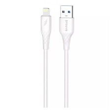 USB кабель Proove GridLine Apple iPhone SE 2022, iPhone 14 Pro Max, iPhone 14 Plus, iPhone 14 Pro, iPhone 14, iPhone 13 Pro, iPhone 13 Mini, iPhone 13, iPhone 13 Pro Max, iPhone 12 Mini, iPhone 12 Pro Max, Lightning, 1.0 м., Білий