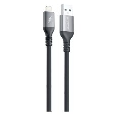 USB кабель Proove ReGen Apple iPhone SE 2022, iPhone 14 Pro Max, iPhone 14 Plus, iPhone 14 Pro, iPhone 14, iPhone 13 Pro, iPhone 13 Mini, iPhone 13, iPhone 13 Pro Max, iPhone 12 Mini, iPhone 12 Pro Max, iPhone 12 Pro, Lightning, 1.0 м., Чорний