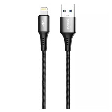 USB кабель Proove WireX Apple iPhone SE 2022, iPhone 14 Pro Max, iPhone 14 Plus, iPhone 14 Pro, iPhone 14, iPhone 13 Pro, iPhone 13 Mini, iPhone 13, iPhone 13 Pro Max, iPhone 12 Mini, iPhone 12 Pro Max, iPhone 12 Pro, Lightning, 1.0 м., Чорний