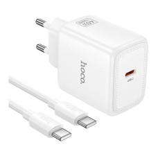 Сетевое зарядное устройство Hoco N83 Profit, с кабелем, Type-C, USB, Белый