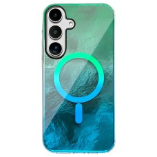 Чохол Samsung Galaxy S26, Galaxy S26 Pro, Shiny Mountain, Green-Blue, MagSafe, Зелений