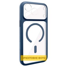 Чохол Apple iPhone 13 Pro Max, GETMAN Moon Clear, MagSafe, Синій