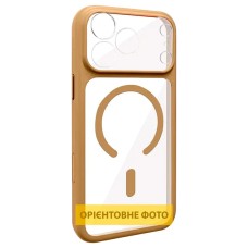 Чохол Apple iPhone 13 Pro Max, GETMAN Moon Clear, MagSafe, Коричневий
