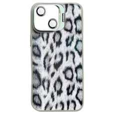 Чохол Apple iPhone 13, iPhone 14, Epik Wild Leopard Lens, MagSafe, Сірий