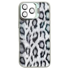 Чехол Apple iPhone 15 Pro Max, Epik Wild Leopard Lens, MagSafe, Серый