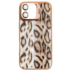 Чохол Apple iPhone 17, Epik Wild Leopard Lens, MagSafe, Коричневий