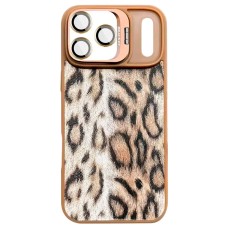 Чохол Apple iPhone 17 Air, Epik Wild Leopard Lens, MagSafe, Коричневий