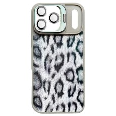 Чохол Apple iPhone 17 Pro, Epik Wild Leopard Lens, MagSafe, Сірий